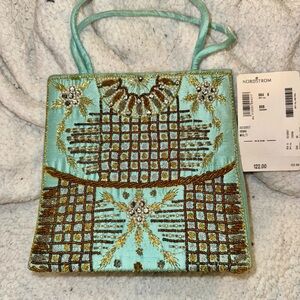 Nordstrom Turquoise Embellished Clutch